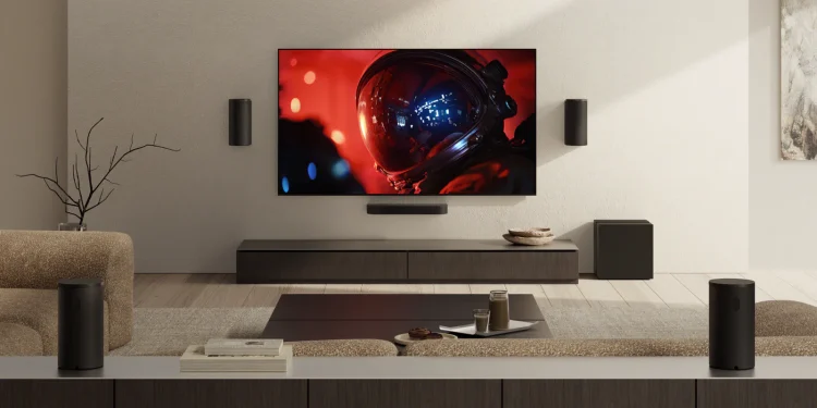 Sony BRAVIA 9 II True RGB com imagem cinematográfica e sistema BRAVIA Theatre Trio