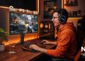 Monitor AOC GAMING 25G4ZR de 24,5 polegadas a exibir um jogo competitivo de FPS com elevada taxa de actualização.