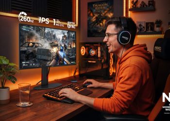 Monitor AOC GAMING 25G4ZR de 24,5 polegadas a exibir um jogo competitivo de FPS com elevada taxa de actualização.