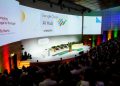 Apresentação da Google Cloud AI Live Lisboa com demonstração de ferramentas de inteligência artificial para empresas.