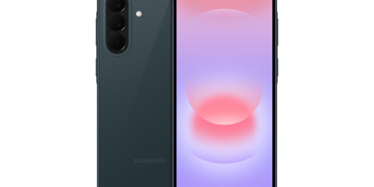Samsung Galaxy A27 5G com ecrã Super AMOLED de 6,7 polegadas e interface One UI.